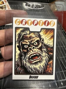 Cryptid Bigfoot /12 Trading Card By MPRINTS Signed By Artist - Picture 1 of 2
