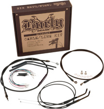 Burly Extended Cable Brake Line Kit 16" Apes for 00-06 Harley Davidson Softail