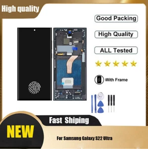 OLED Display For Samsung Galaxy S22 Ultra 5G S908 5G Touch Screen Repairs AAU - Photo 1 sur 23