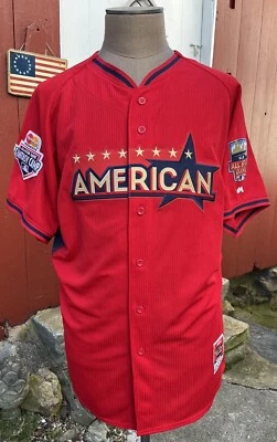 MAJESTIC 2014 Authentic MLB American All-Star Baseball Cool Base Jersey Men's 48 - Image 1 of 4