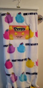 Coperta lancio pulcini Easter Peeps decorazione casa 50x60 morbida arcobaleno ombretto kickin it - Foto 1 di 10