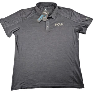 Kuhl Engineered Polo Men's XL Kuhldry Black 7512 Short Sleeve Golf Work NWT $80 - Picture 1 of 10