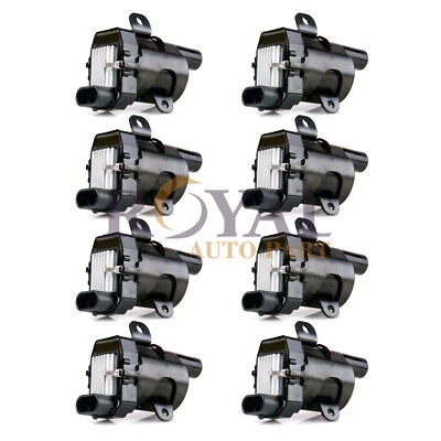 UF262 8x Ignition Coil For Chevy Silverado GMC Sierra Yukon 4.8L 5.3L 6.0L Round - Image 1 of 4