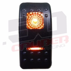 LED 12V Backlit ON/OFF/ON Rocker Switch UTV RZR Teryx Maverick X3 Viking Orange - Picture 1 of 10