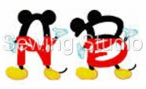 MICKEY MOUSE ALPHABET DESIGNS - MACHINE EMBROIDERY DESIGNS ON USB
