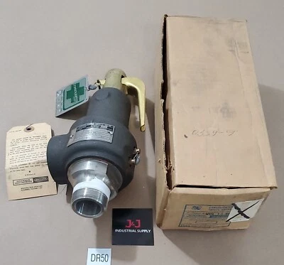 *NEW IN BOX* Consolidated 1543-G3 Safety Relief Valve 1-1/4" 115Psig + Warranty! - Image 1 of 4