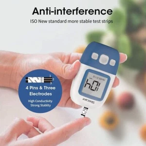 Prueba de glucosa en sangre mide con precisión el azúcar en sangre sin ajustar el código L888 - Imagen 1 de 16
