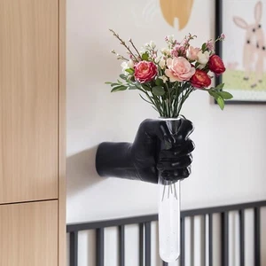 Hand Wall Vase, Gold Hand Sculpture for Kinetic Art,Unique Wall Spooky Hands ... - Picture 1 of 7