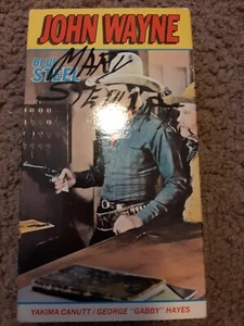 John Wayne Blue Steel VHS Rare Cover Box With Protective Case - Picture 1 of 5