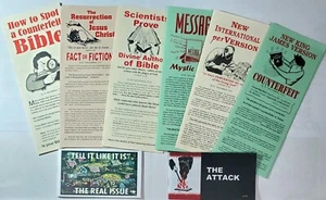 ** Lot Of Six KJV Tracts Plus FREE Peter Ruckman/Jack Chick Materials ** NEW ** - Picture 1 of 8
