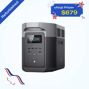 EcoFlow DELTA 2 Max Portable Power Station 2048Wh LFP, Certified Refurbished - Picture 1 of 21