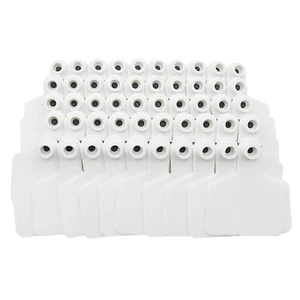 Blank Ear Tags 100 Pieces Cattle Cow Blank Ear Tags Identifcation Livestock Ear - Picture 1 of 12