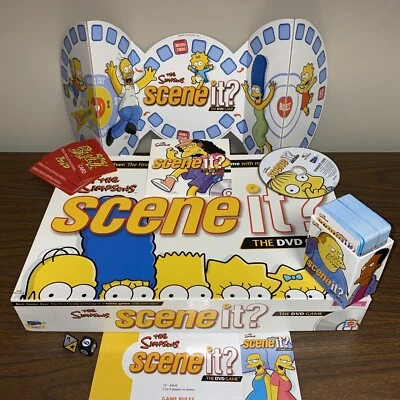 THE SIMPSONS Scene It DVD Game Trivia Mattel Board Game 2009 (NIOB) - Image 1 of 4