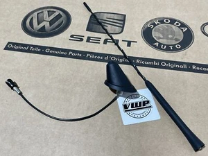 VW Golf MK2 MK3 MK4 Radio Aerial Base + Antenna + Gasket Seal Genuine New OEM VW - Picture 1 of 2