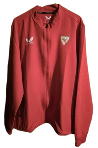 Sevilla FC Castore Herren Away Anthem Red Track Full-Zip Jacke Größe 2XL Neu mit Etikett - Bild 1 von 4