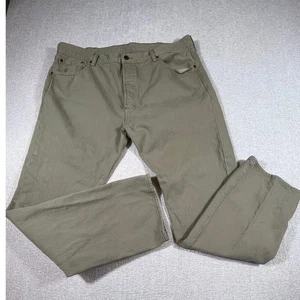 Levi’s 501 Original Fit Tan Button‑Fly Straight Leg 5-Pocket Denim Jeans 40x32  - Picture 1 of 8