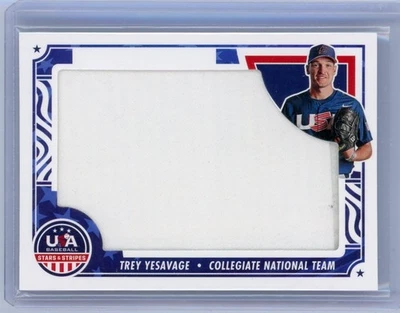 2024 Panini USA Baseball Stars & Stripes TREY YESAVAGE Player Worn Patch /49 - Image 1 of 2