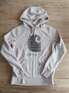 Carhartt Hoodie Womens Sz XS Rain Defender Relaxed Fit Beige Pullover - Picture 1 of 5