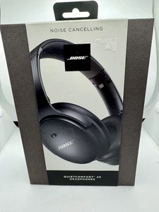 Nuevos auriculares inalámbricos Bluetooth con cancelación de ruido Bose QuietComfort 45 negros - Imagen 1 de 3