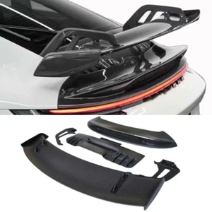 Alerón trasero del maletero para Porsche Carrera 911 992 GT3 estilo fibra de carbono real - Imagen 1 de 20