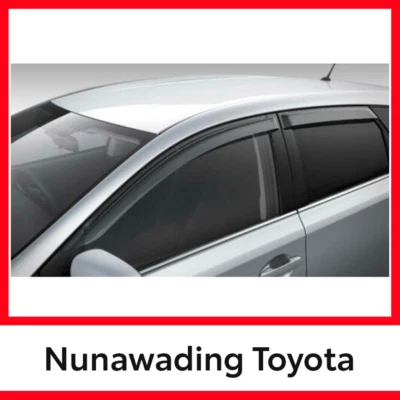 Genuine Toyota Corolla Hatch Slimline Weathershields Set of 4 8/2012 - 5/2018 - image 1 of 2