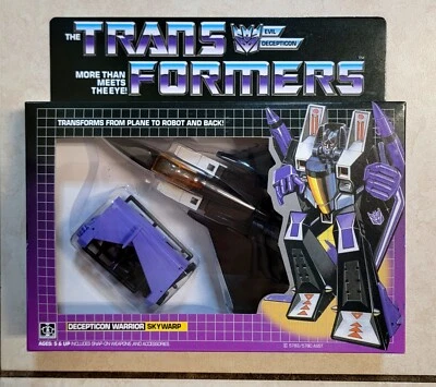 TRANSFORMERS G1 SKYWARP US SELLER MISB RARE! DECEPTICON JET TOY ROBOT SEEKER - Image 1 of 3