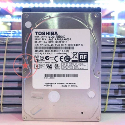 TOSHIBA 500GB 5400RPM 8MB MQ01ABD050 Cache SATA 3Gb/s 2.5" Notebook Hard Drive - Image 1 of 3