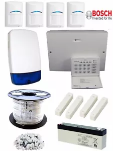 Kit PRO de alarma antirrobo LED con cable Texecom Veritas R8, 4 BOSCH PIRs zona de mirada hacia abajo - Imagen 1 de 3