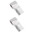  2 Rolls Industry Tape Aluminum Foil Tape Ducting Tube Insulation Tape For Air