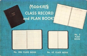 School Teachers Planners Class Records Plans Education AD Vintage Postcard - Picture 1 of 2