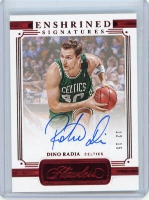 Baloncesto Panini 2020-21 impecable rubí consagrado automático #ENS-DIN Dino Radja #12/2 Foto 1 de 2