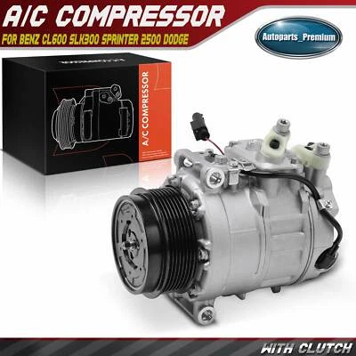 Compressor AC com embreagem de 7 ranhuras para Mercedes-Benz Sprinter 2500 Dodge 7SEU17C - Imagem 1 de 4