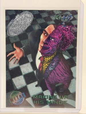 Коллекционная карточка 1995 Fleer DC Batman Forever Metal No6 Making Up His Minds JOKER EUC - Изображение 1 из 2