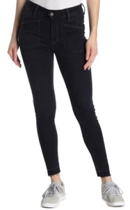 Free People Ivy Mid Rise Released Hem Skinny Jeans Seal Blue NWT $98 Size 30 - Picture 1 of 5