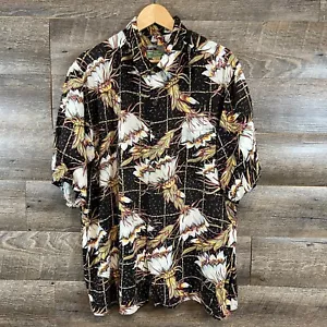 Camisa de campamento para hombre Reyn Spooner floral con estampado AOP hecha en Hawai con botones 2XL - Imagen 1 de 10