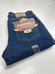 Mens 5 Pocket Western Jean, Stretch, Regular Leg, Indigo Stonewash - Picture 1 of 6