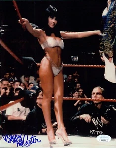 Stacy The Kat Carter WWE WWF Wrestler Signed 8x10 Glossy Photo JSA Authenticated - Picture 1 of 2
