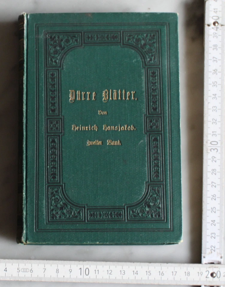 buch heinrich hansjakob DÜRRE BLÄTTER 2 band alt antik 1890 top vintage deko 298 - Bild 1 von 4