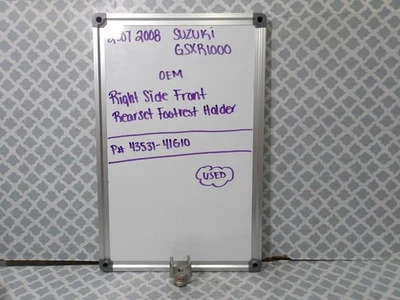 2007 2008 Suzuki GSXR1000 OEM Right Side Front Rearset Footrest Holder 43531-41G - Image 1 of 4