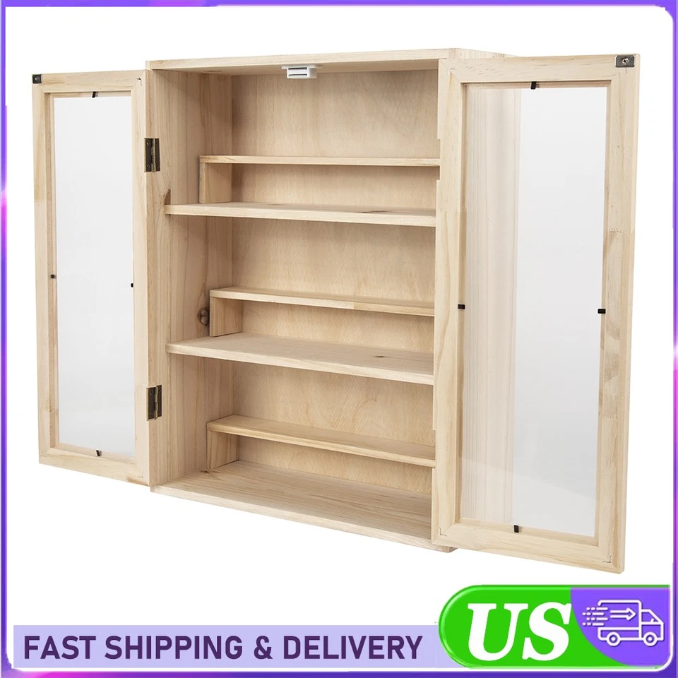 Unidad ajustable de 6 niveles gabinete de colección de juguetes gabinete de exhibición con puertas Foto 1 de 4