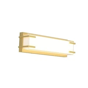 LED Wall Sconce, Wall Lamp with Brushed Nickel Finish and Milky White Gold - Picture 1 of 8