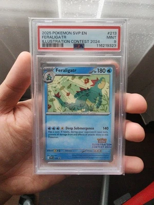 PSA 9 - Feraligatr SVP213 2024 Illustration Contest Promo - Pokemon - image 1 of 2