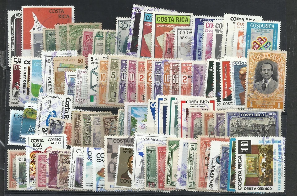 COSTA RICA lote de 85 estampillas diferentes MH - Usadas Foto 1 de 1