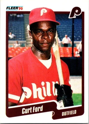 1990 Fleer #557b Curt Ford - Image 1 of 2