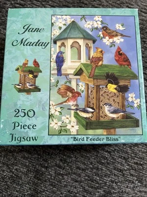 Rompecabezas E&L "Bird Feeder Bliss" Jane Maday - 250 piezas - 14" x 10" - NUEVO sellado Foto 1 de 2
