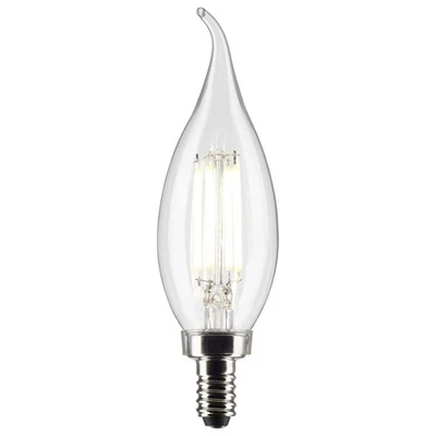 Satco 4w CA10 LED 4000K Candelabra Base Dimmable - 40w equiv - Image 1 of 2