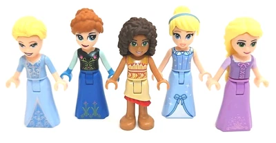 Lego Disney Princess Mini Doll Lot - Anna Elsa Moana Cinderella Rapunzel - Image 1 of 2