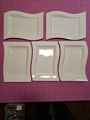 New Wave Speiseteller Villeroy Boch Porzellan 5 Stück Villeroy & Boch - Bild 1 von 4