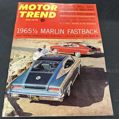 Motor Trend Magazine March, 1965 EX Condition - Image 1 of 4