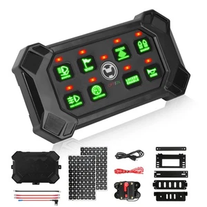 Panel de interruptores RGB 8 velocidades con caja de circuitos de control remoto inalámbrico todoterreno camión barco - Imagen 1 de 16